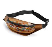 Doughnut Waist Bag,Durable Sling Bag with Adjustable Strap Crossbody Waist Bag,for Outdoors Workout Traveling Casual Running Hiking Cycling