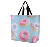 Doughnuts Grocery Bag Shoulder Shopping Tote Bags