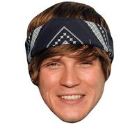 Dougie Poynter (Smile) Celebrity Mask, Flat Card Face, Fancy Dress Mask