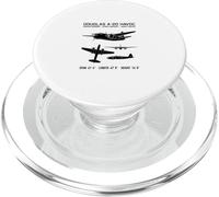 Douglas A-20 Havoc American WW2 Plane Dark Silhouettes PopSockets PopGrip for MagSafe