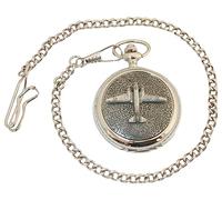Douglas C47 Pocket Watch Pewter Fronted Quartz Personalised Gift 735