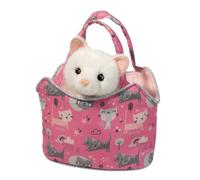 Douglas Sassy Pet Sak Purr-fect Pals with White Cat 6.5"