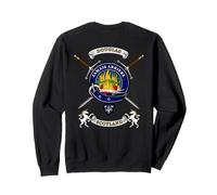 Douglas Scottish Clan Badge Tartan & Swords (back) Sweatshirt