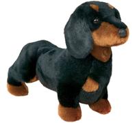Douglas Spats Black & Tan Dachshund Dog Plush 14" (36 cm) Long, / Brown