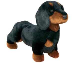 Douglas Spats Black & Tan Dachshund Dog Plush Stuffed Animal