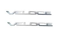 DoUiabc Car lettering decoration logo VELOCE, for Alfa Romeo Giulia Stelvio replacement 3D car sticker logo, Letters Sign Badge Accessories,Silver