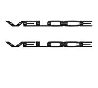 DoUiabc Car lettering decoration logo VELOCE, for Alfa Romeo Giulia Stelvio replacement 3D car sticker logo, Letters Sign Badge Accessories,Black