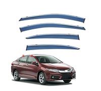 DOUII 4 Pcs Car Window Wind Deflectors for CITY Sedan MK5/GM3 2008 2009 2010 2011 2012 2013 2014, Car Rain Deflectors Car Window Wind Sun Visor Deflectors Guard Accessories