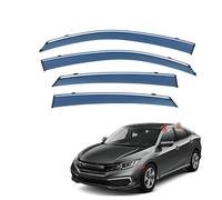 DOUII 4 Pcs Car Window Wind Deflectors for CIVIC Sedan MK10-FC1-5 2016 2017 2018 2019 2020 2021, Car Rain Deflectors Car Window Wind Sun Visor Deflectors Guard Accessories