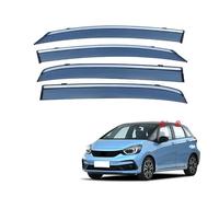 DOUII 4 Pcs Car Window Wind Deflectors for FIT/JAZZ Hatchback MK4-GR 2021 2022 2023 2024 2025, Car Rain Deflectors Car Window Wind Sun Visor Deflectors Guard Accessories