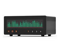 Douk Audio 4 Channel RCA Audio Selector HiFi Splitter w/ 25-Band VFD Music Spectrum Display