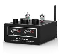 Douk Audio T6PRO HIFI TPA3255 Bluetooth Tube Amplifier with VU Meter 300Watts x2 (with 32V5A Power Supply)