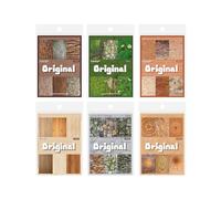 Doukado 180 Sheets Aesthetic Scrapbook Paper Kit, 4x5.5 Vintage Nature Ephemera for Junk Journal Supplies, 6 Themes Botanical Decorative Art Paper for Scrapbooking & DIY Collages