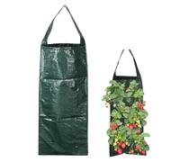 Doukesh Hanging Planter Grow Bag Strawberry Planter Bags With 8 Holes Plant Grow Bag, Breathable Multifunction For Garden Carrot Onion Tomato Roses 60 * 25CM 1PC