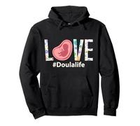 Doula Birth Worker Flower Heart Love #Doulalife Pullover Hoodie