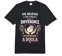 Doula Birth Worker She Believed She Could Make A Difference Comfort Colors Adult Heavyweight T-Shirt