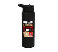 Doula Midwife Childbirth Coach Post-Birth Supporter PB & J Stainless Steel Insulated Water Bottle