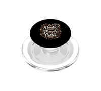 Doula Powered By Prayer And Coffee Birth Worker PopSockets PopGrip for MagSafe