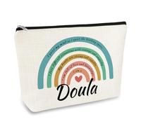 Doula Thank You Gift Makeup Bag Midwife Nurse OBGYN Doctor Appreciation Gifts Cosmetic Bag Birthday Thanksgiving Retirement Gift for Doula Midwife Coworker Make Up Pouch Travel Toiletry Bags