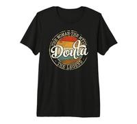 Doula The Woman The Myth Legend Vintage Stamp Birth Support Premium T-Shirt