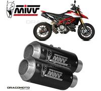 Mivv Exhaust Mufflers MK3 Carbon for DUCATI HYPERMOTARD 950 2019 > 2020