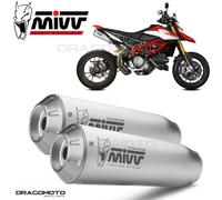 Doulbe Exhaust DUCATI HYPERMOTARD 950 2021 2022 MIVV X-m1 Titanium