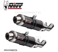 MIVV Exhaust Mufflers GP Black Stainless Steel Ducati Monster 795 (2012–2014)