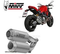 Exhaust Motorcycle Mivv Ducati Monster 1200 2018 Muffler 2 Slip-On MK3 Steel