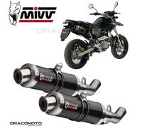 Mivv Approved Exhaust Mufflers GP Black Steel for Honda Fmx 650 2005 > 2006