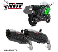 Mivv Approved Exhaust Mufflers Suono Black for Kawasaki Z 1000 Sx 2014 > 2020