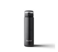 Doulton Black Water Filter Bottle with Filter Reduction Cartridge | Insulated Stainless Steel, 580ml Capacity, Reduces Contaminants, Improves Taste & Odour, Filtered Water Bottle