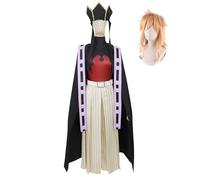 Douma Cosplay Costume Kimono Cosplay Outfits, Anime Cosplay Costumes For Adults Halloween Carnival Party(Size:L,Color:Black)