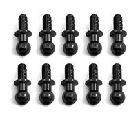 Doumneou 10 Pcs Metal Hexagonal Spherical Head Screws for TT01 TT02 Sakura D5 1/10 Remote Control Car Black