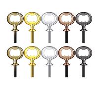 Doumneou 10Pcs Metal Opener Blanks Stainless Steel Opener Inserts Kit Threaded Beer Opener Hardware