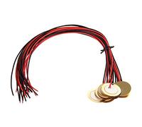 Doumneou 12Pcs 27mm Piezo Discs with Leads Mic Drum Trigger Acoustic CBG Guitar