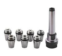 Doumneou 1set MT2 ER20 M10 MTB2 Collet Chuck Morse#2 Taper ToolHolder+7pcs Collet Milling Rod