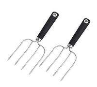Doumneou 2Pcs Meat Fork,Poultry Roast Forks,Roast Chicken Forks with Resistant Grip,Turkey Forks,for BBQ & Thanksgiving