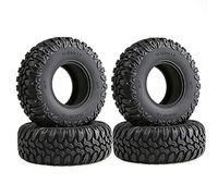 Doumneou 4 Pieces 105MM 1.9 Rubber Tires Wheel Tires for 1/10 Remote Controlled Crawler Car TRX4 D90 Axial SCX10 II III Redcat