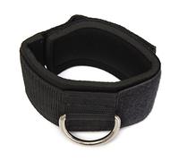 Doumneou Ankle Strap D-ring Multi Gym Cable Attachment Thigh Leg Pulley Weight Lifting Black