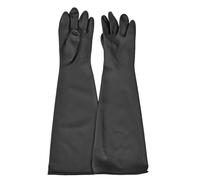 Doumneou Blast Rubber Gloves for Sandblasting Sandblaster Sand Blast Cabinet Sandblasting Gloves Sandblaster Parts 60cm Black