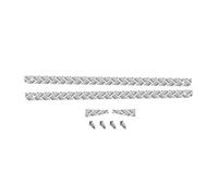 Doumneou for MN D90 D99S MN99S 1/12 RC Car Upgrade Parts Rear & Side Metal Skid Plate Antiskid Board Scratch Prevention