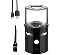 Doumneou Mini Electric Grinder Portable Vanilla Grinder USB Rechargeable with a Cleaning Brush for Herb Tea Rosemary