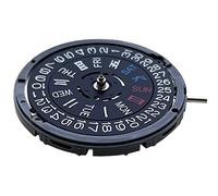 Doumneou Movement NH36 Crown at 3.8 O'Clock Mechanical Watch Replacement Movt for Diver's Mod Sub 24 Jewels Black Date, White Font, White the Black Font, police blanche