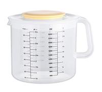 Doumneou Plastic Ounce Measuring Cups and Mixing Pitcher for Baking with Lid Liquid Measuring/in Ml with Splash