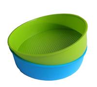 Doumneou Silicone Mould Bakeware 26cm/10inch Round Cake Form Baking Blue and Green Colors are Random