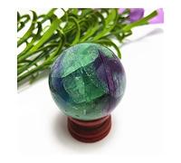 DOUPE Crystal Ball Healing Stone flourite Sphere Naturtal quartz ball Desktop Home Decoration Crafts Healing Crystal Stone