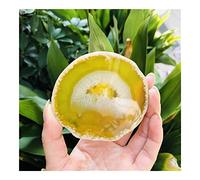 DOUPE Natural agate tablets mats agate slices coaster agate coasters Healing Crystal Stone (Color : Light Yellow)