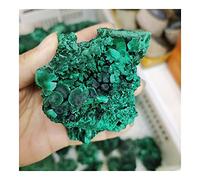 DOUPE Natural Green Malachite Raw Stone beautiful needle-shaped plus velvet quartz stone mineral specimen healing home decor Healing Crystal Stone (Size : About 100g)