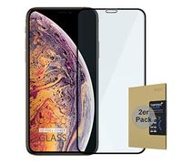 doupi 2X FullCover Screen Protector for iPhone 11 Pro Max (2019) / XS Max (6.5 inch), Premium 9H HD Anti Scratch [3D Touch Supported] Tempered Glass Film, 2-Pack, black