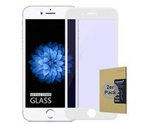 doupi 2X FullCover Screen Protector for iPhone 6 / 6S (4,7 inch), Premium 9H HD Anti Scratch [3D Touch Supported] Tempered Glass Film, 2-Pack, white